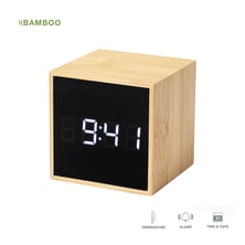 ALARM CLOCK DIGITAL MULTI FUNCTION MADE FROM BAMBOO 1142-000-3