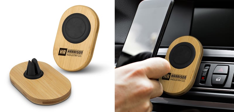 Bamboo Car Phone Holder