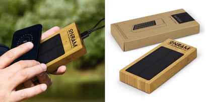 Bamboo Solar Power Bank 122468_