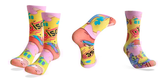 Crew Premium Digital Printed Socks