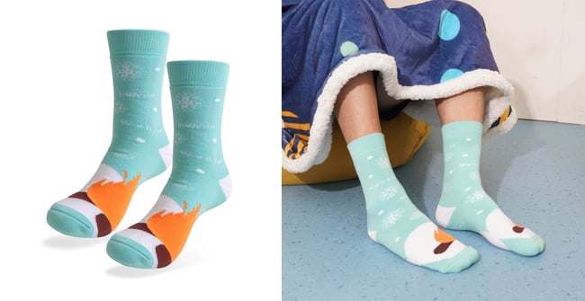 Crew Thermal Custom Pattern Socks