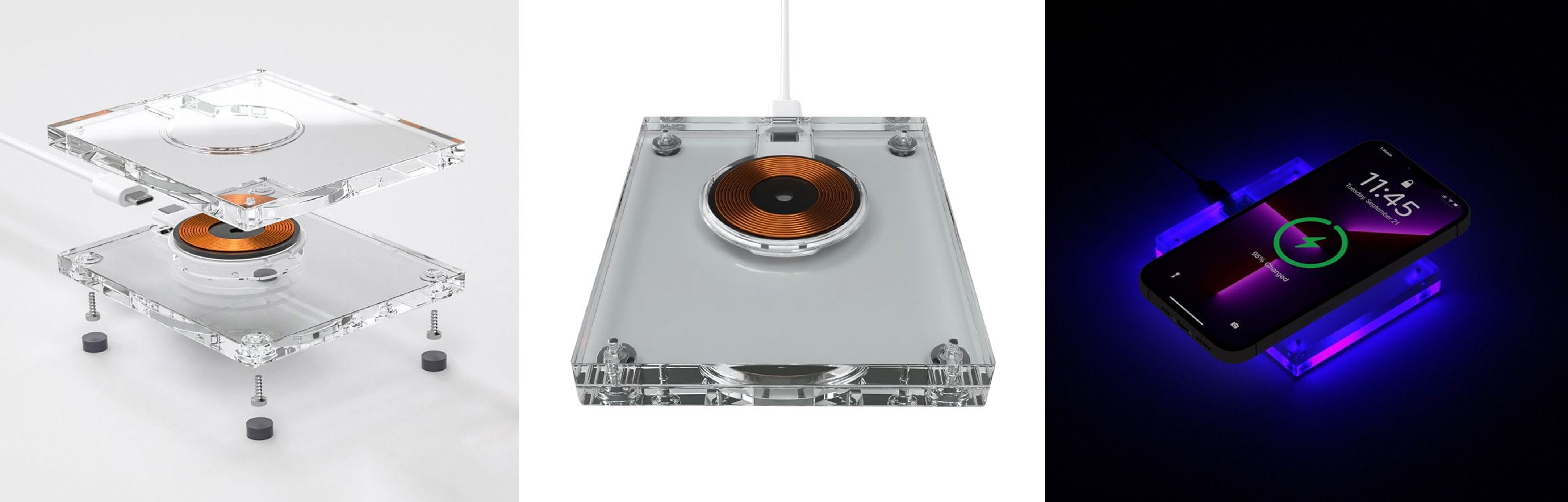 Harper 15 Watt Acrylic Wireless Charger