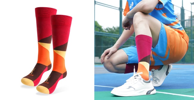 Mid Calf Custom Pattern Socks