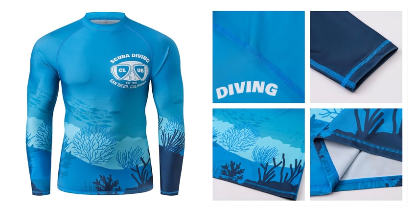 Sublimation Long Sleeves UPF 50+ Rashie