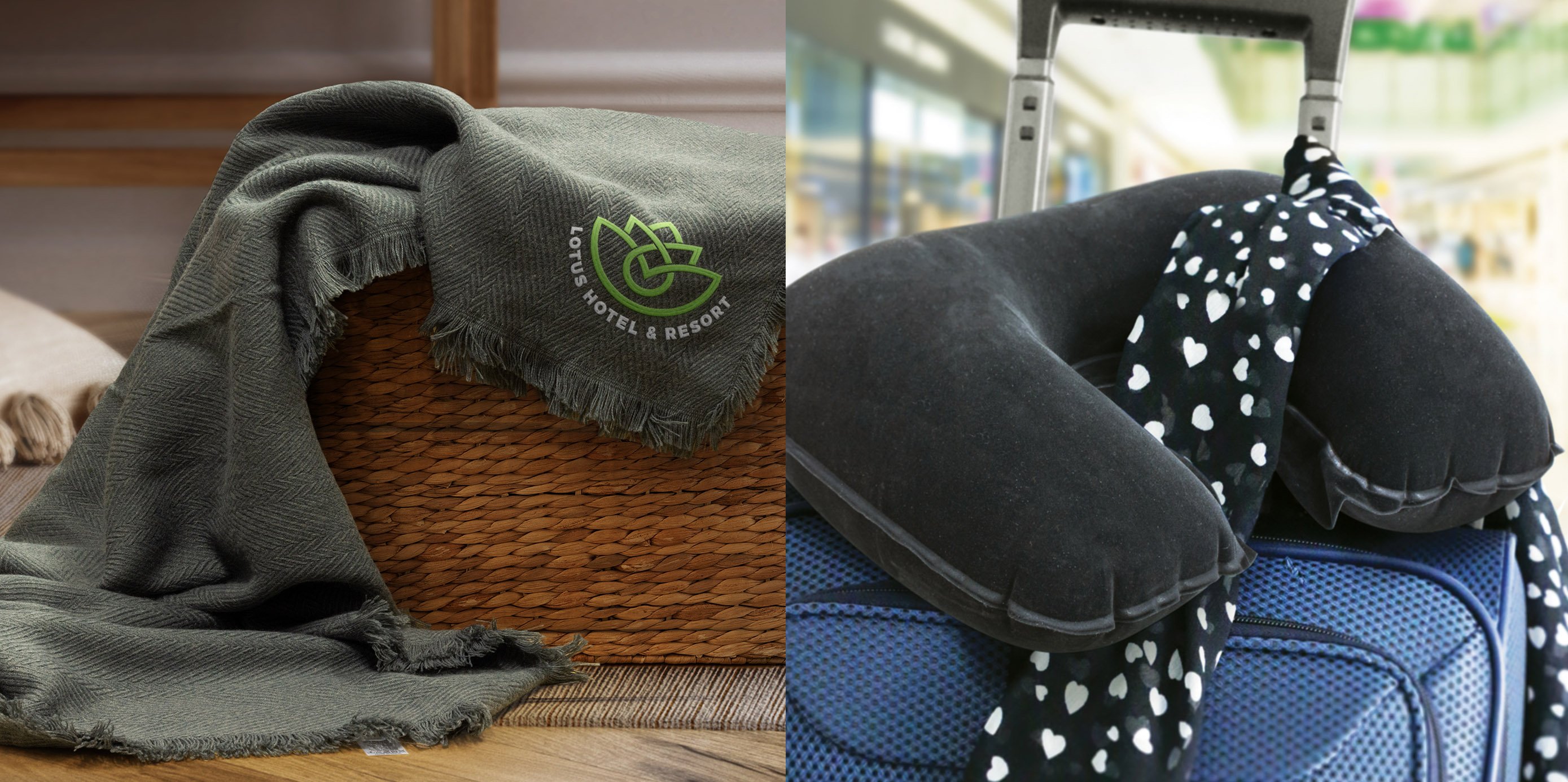 Travel Pillow and Blanket Set