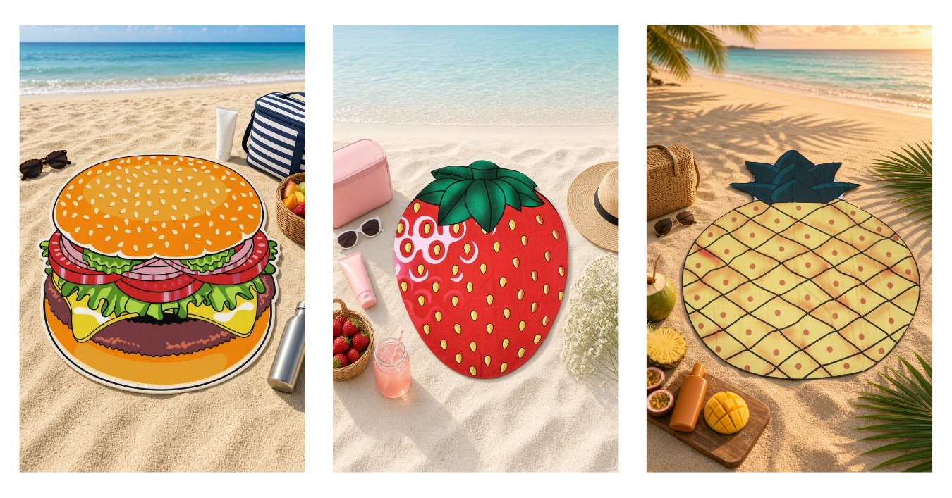 custom design beach towels